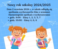 Zdjęcie: Nowy rok szkolny 2024/2025